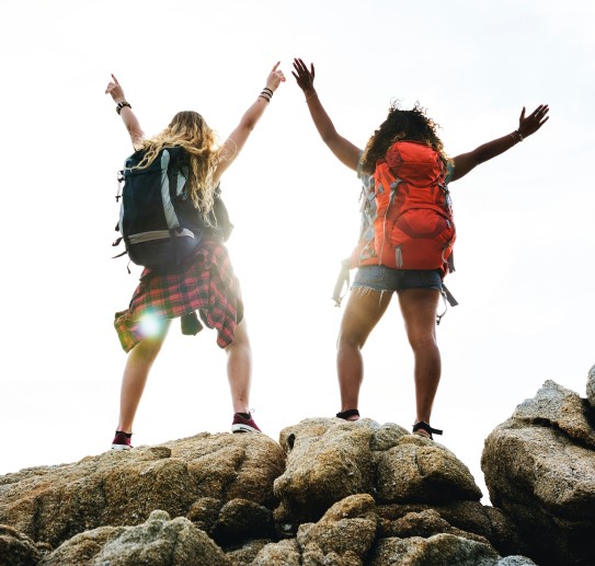 Online booking software being used to book hiking tours